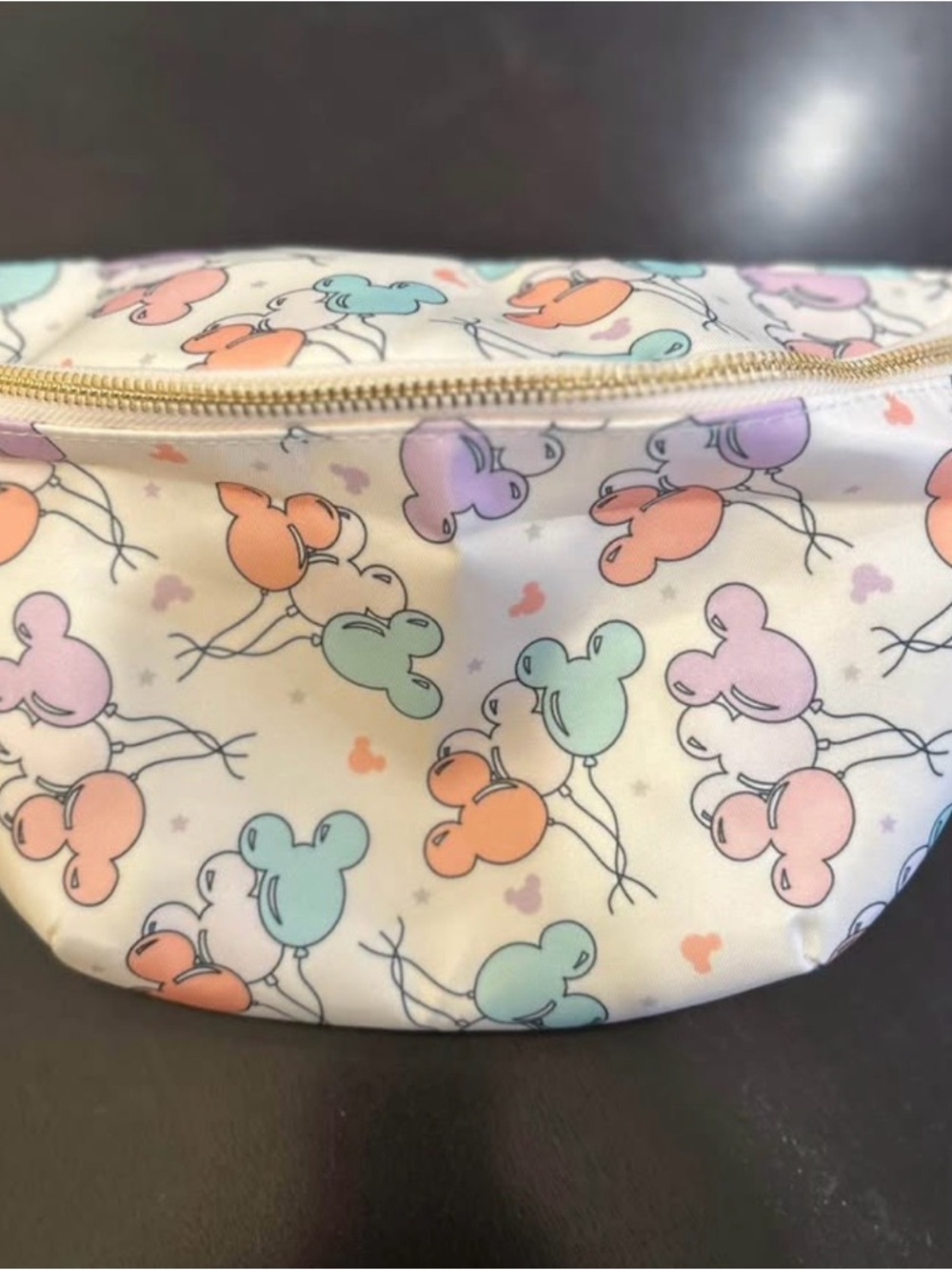 Disney Mickey Pastel Balloon Print Fanny Pack - White
